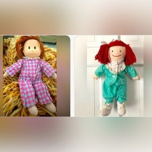 Madeline in Pajamas Dolls Lot Set of 2 Ludwig Bemelmans Appendix Rare HTF